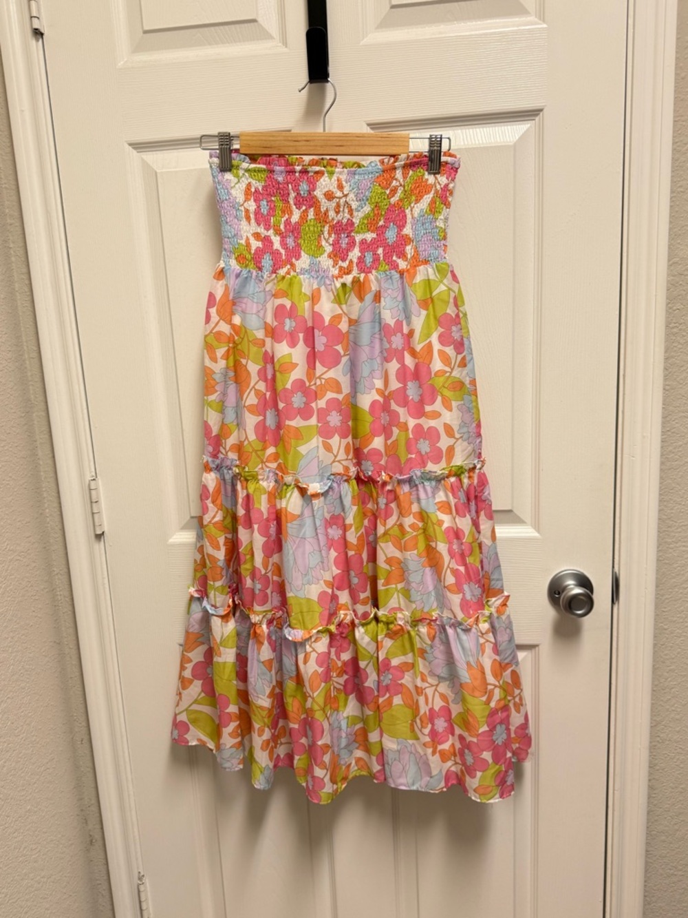 J. Marie Floral Midi Skirt